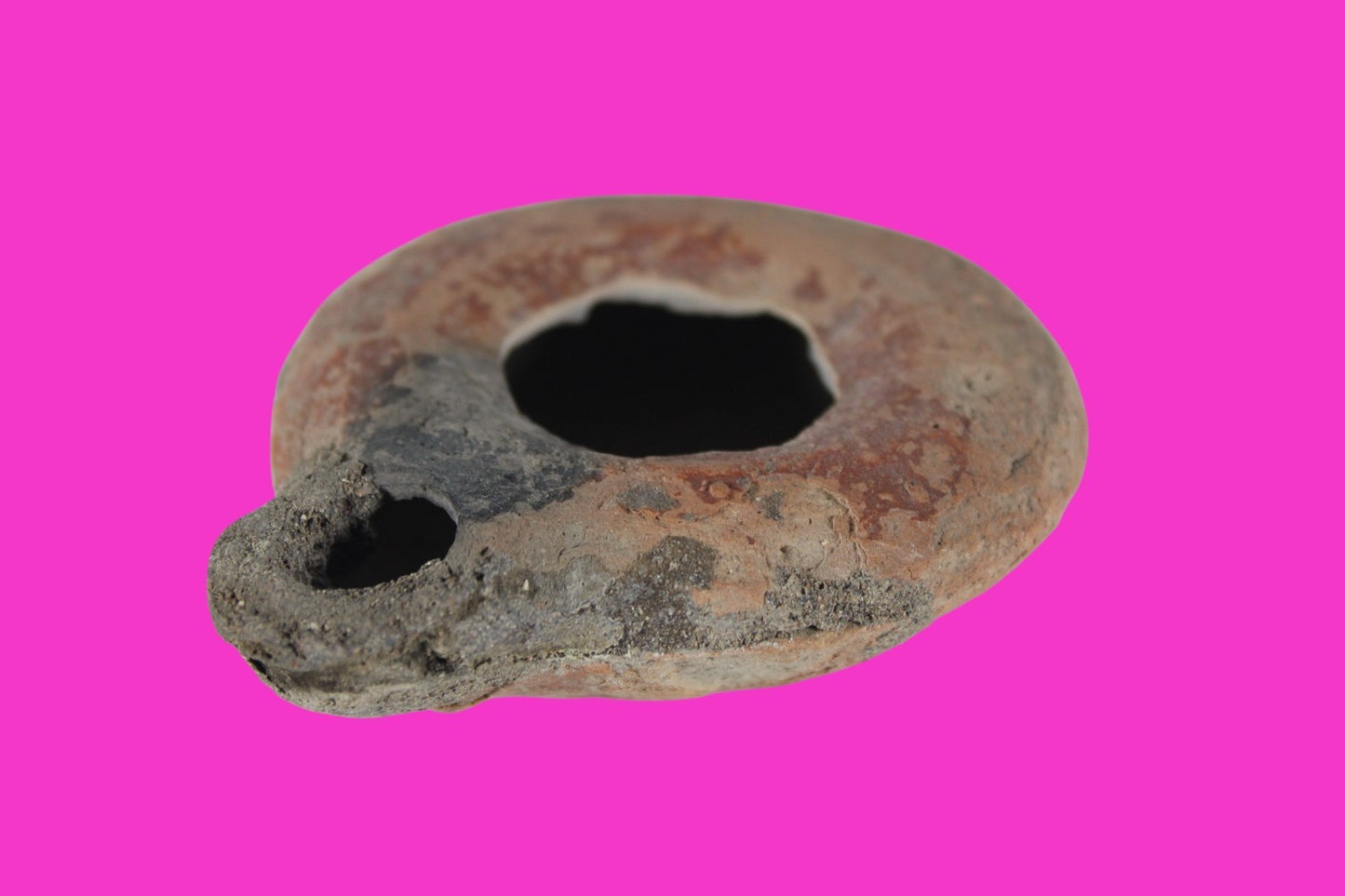 Holy Land Oil Lamp Ancient Artifact Time of Jesus & Apostles 63BC-323AD COA 141