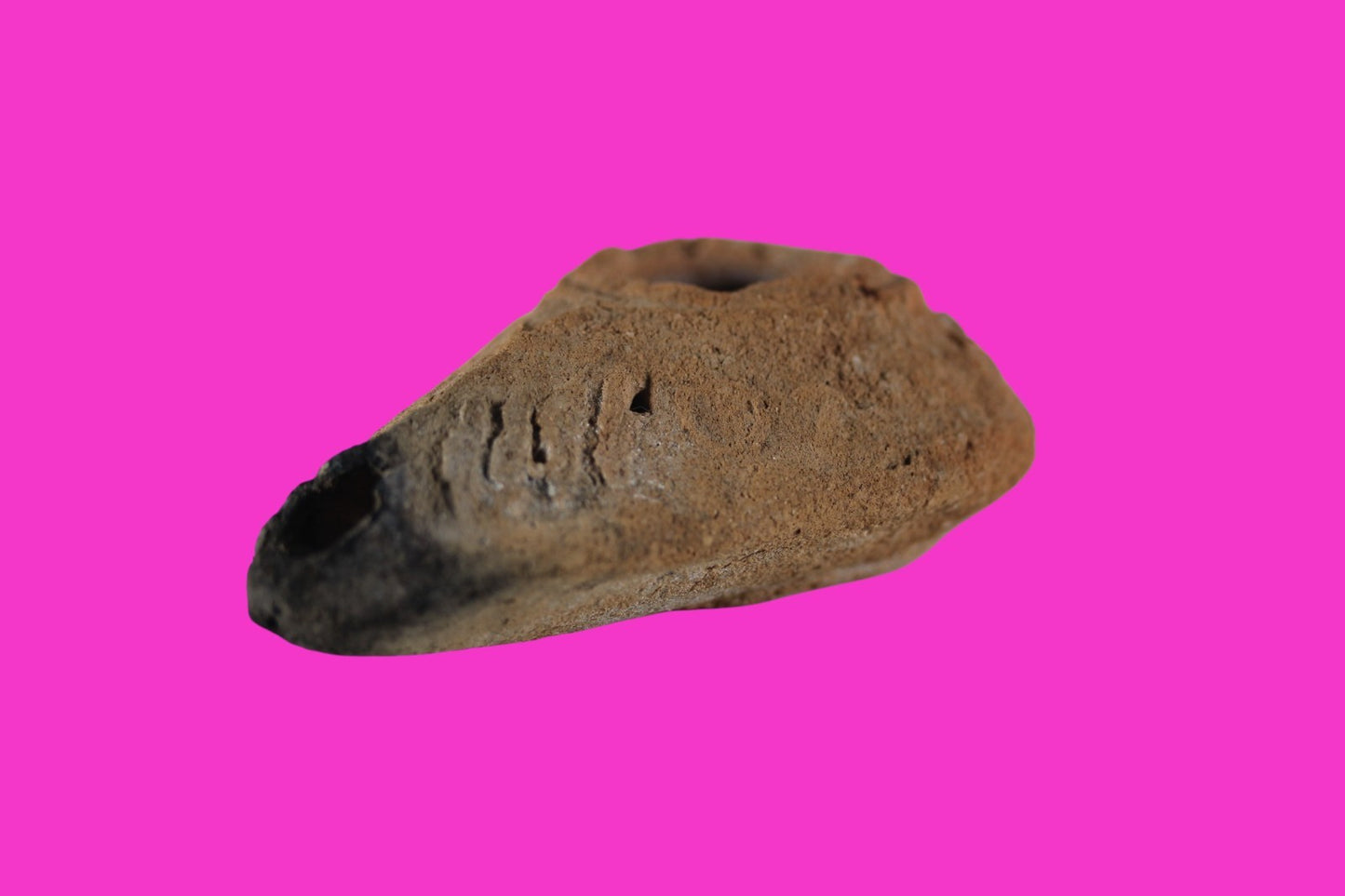 Time of the Christians Oil Lamp Ancient Holy Land Artifact 313-636 AD COA 03