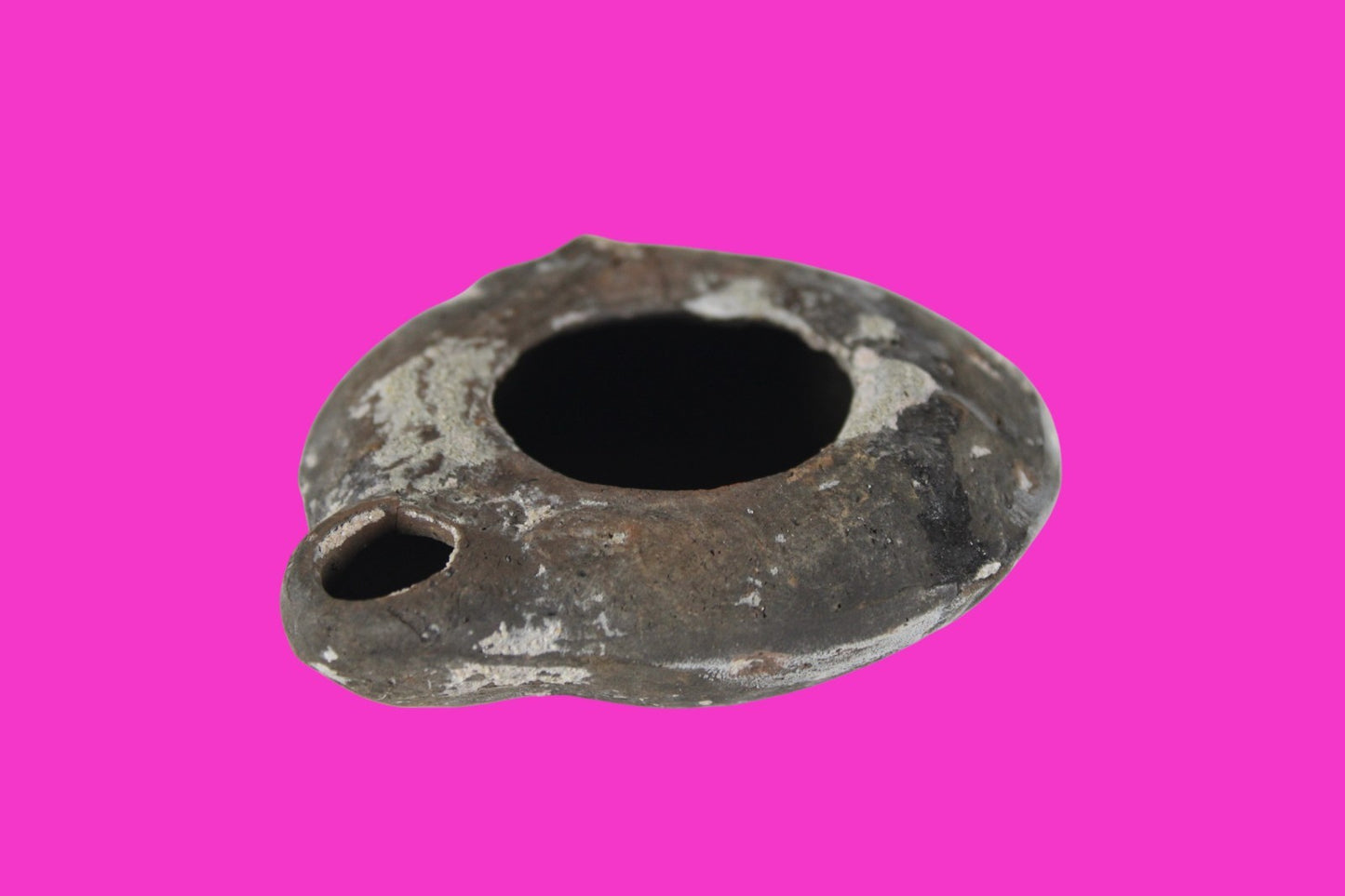 Holy Land Oil Lamp Ancient Artifact Time of Jesus & Apostles 63BC-323AD COA 165