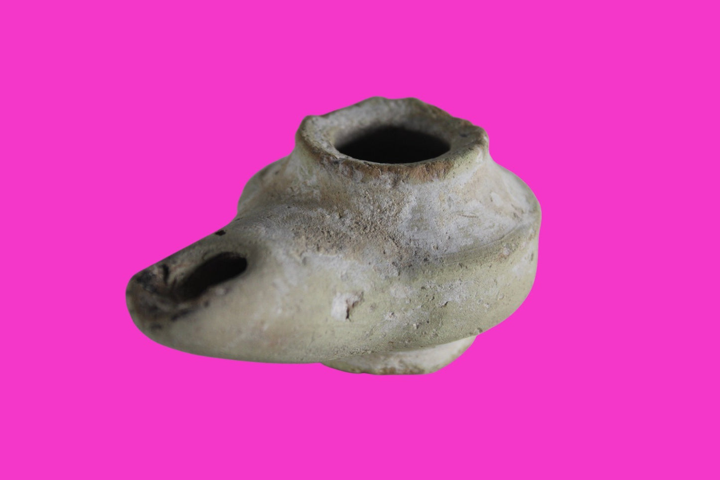 Holy Land Oil Lamp Ancient Artifact Alexander the Great Era 332-63 BC COA 229