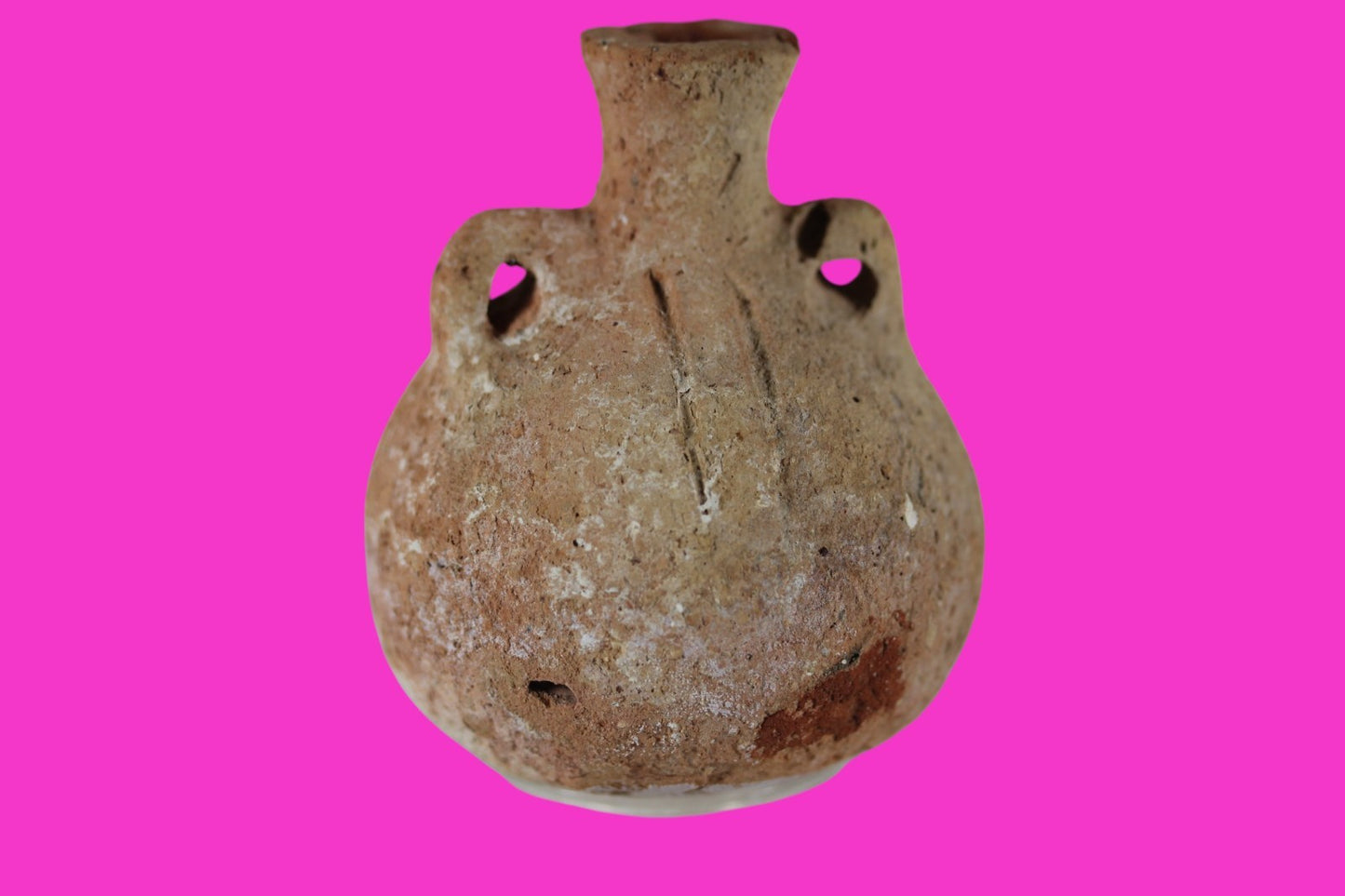 Time of Samson Holy Land Artifact Ancient Rare Anointing Jar 1200-1000 BC COA 82