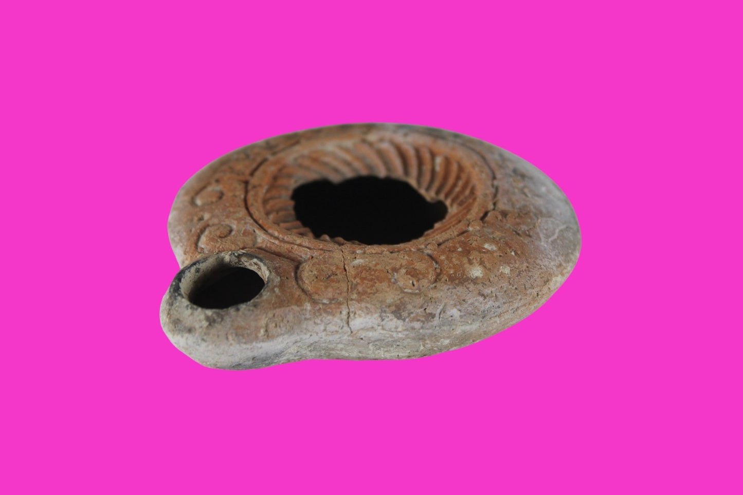 Holy Land Oil Lamp Ancient Artifact Time of Jesus & Apostles 63BC-323AD COA 168