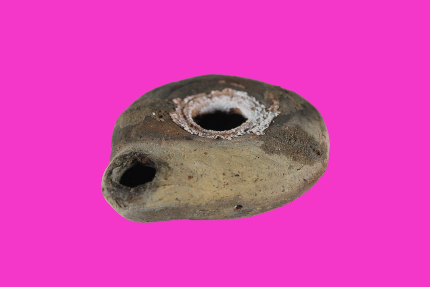 Holy Land Oil Lamp Ancient Artifact Time of Jesus & Apostles 63BC-323AD COA 156