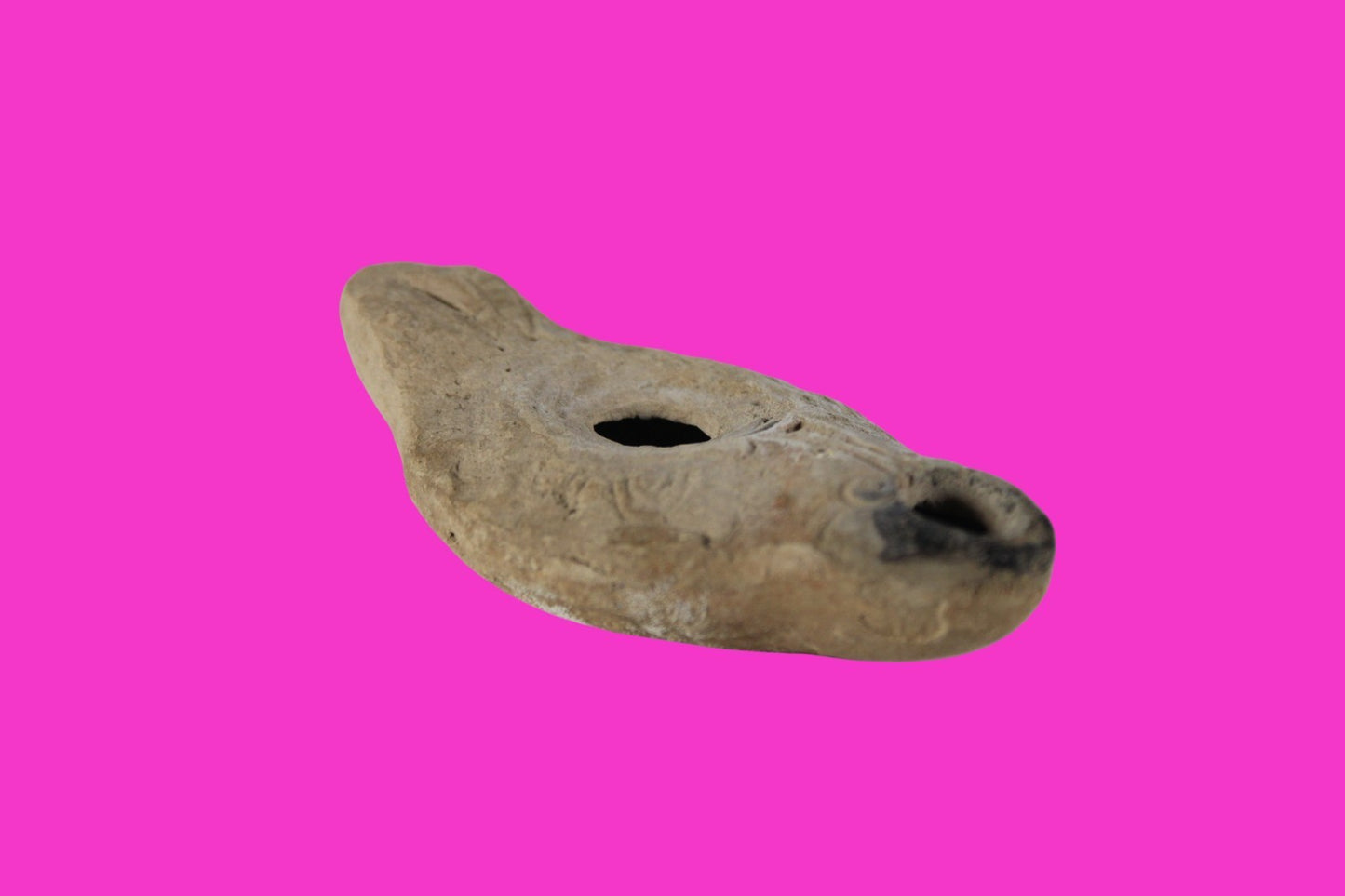 Ancient Holy Land Oil Lamp Artifact Jesus Christ Home Land 100BC-200AD COA 43