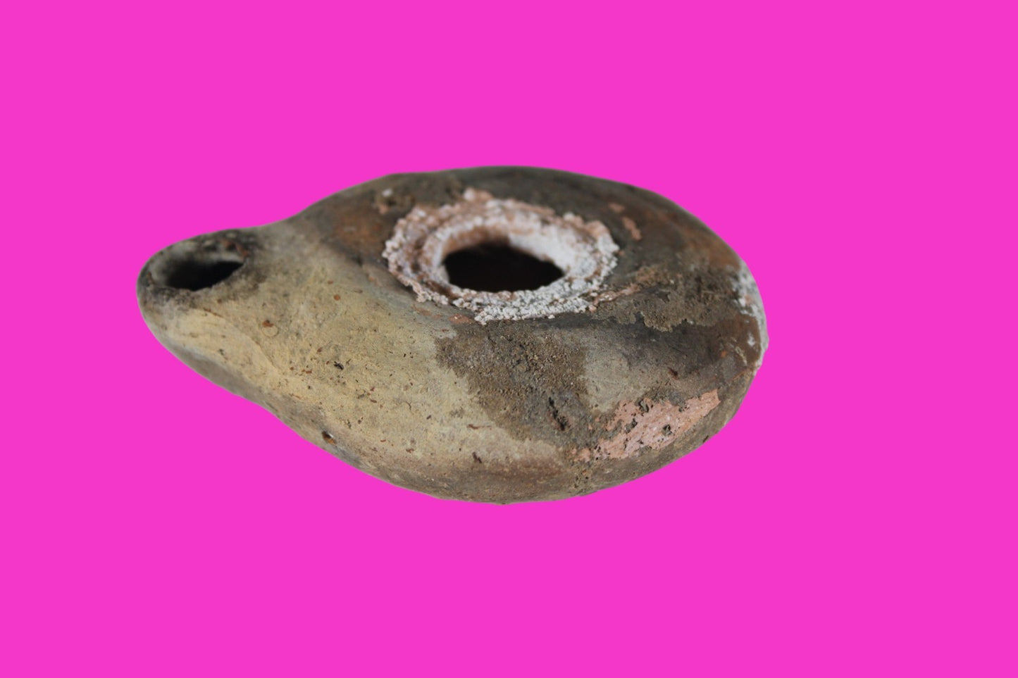 Holy Land Oil Lamp Ancient Artifact Time of Jesus & Apostles 63BC-323AD COA 156