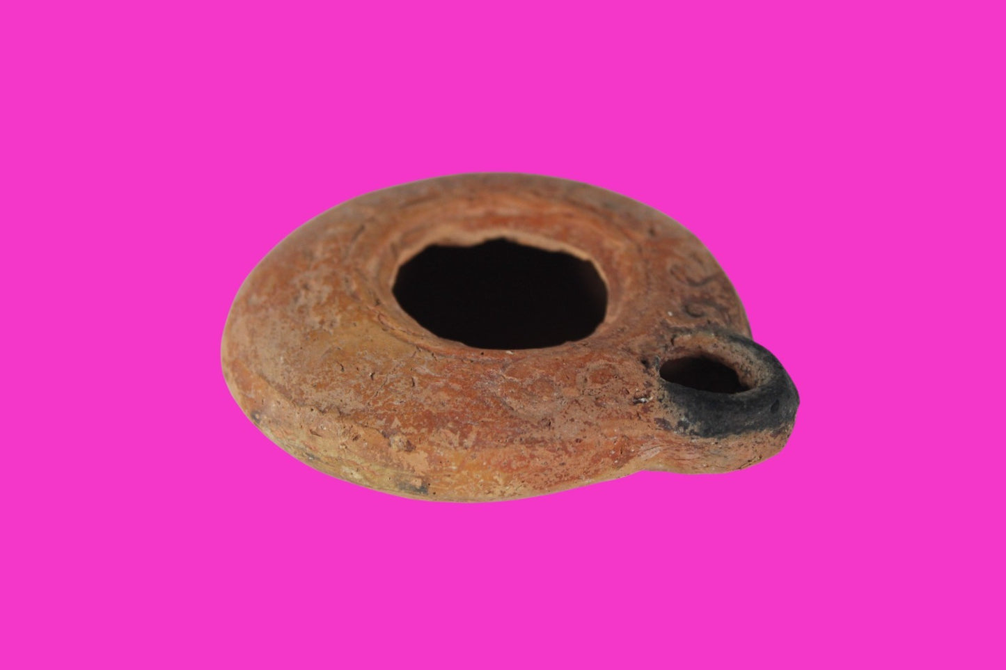 Holy Land Oil Lamp Ancient Artifact Time of Jesus & Apostles 63BC-323AD COA 140