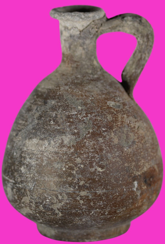 Time of Jesus Christ Holy Land Artifact Herodian Oil Jug 37 BC to 73 AD COA Z12