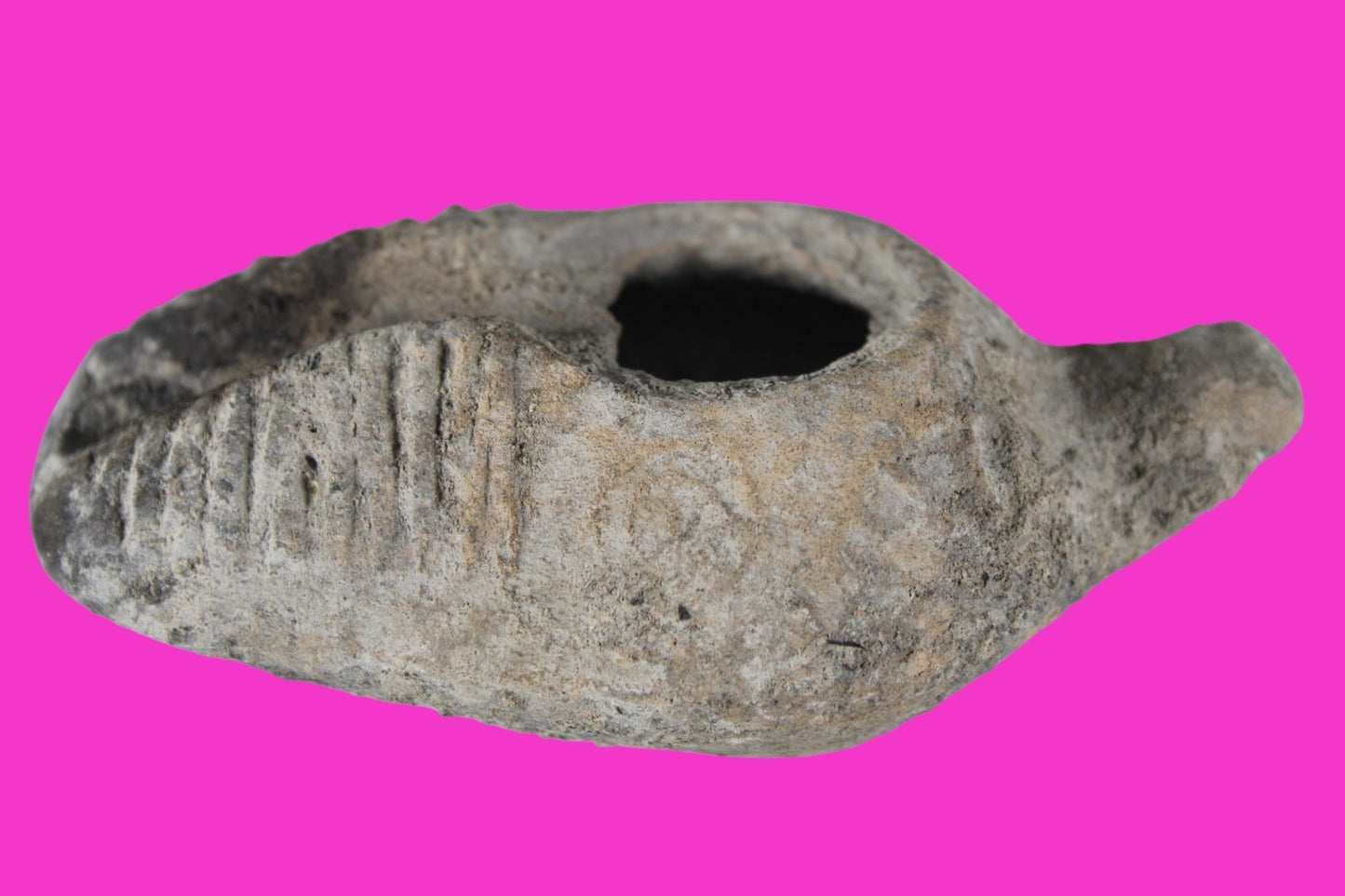Holy Land Oil Lamp Ancient Artifact Time of the Christians 313-636 AD COA 220