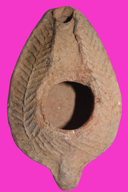 Ancient Holy Land Oil Lamp Artifact From Jesus Christ Home Land 100-500AD COA 54