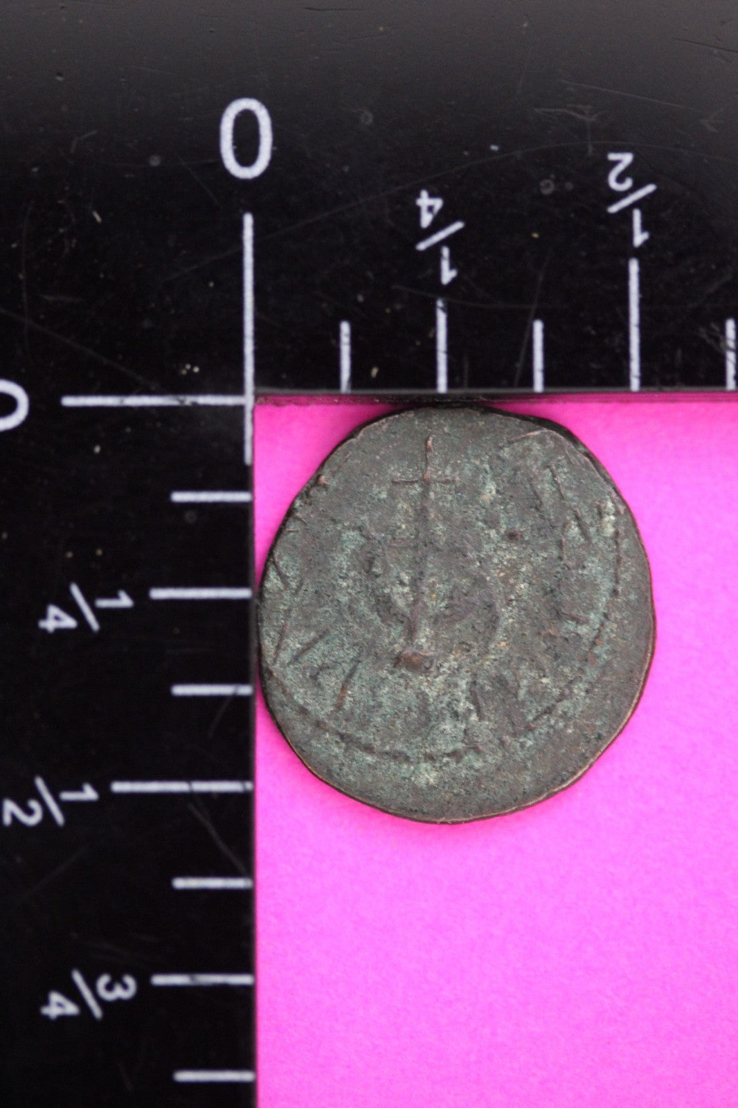 Nice Widows Mite Coin Holy Land Artifact Display Card Export Permit COA @M891
