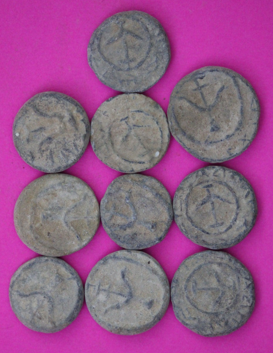 High Quality 10 Widows Mite Coins Holy Land Artifacts Small Leptons COAs Q939