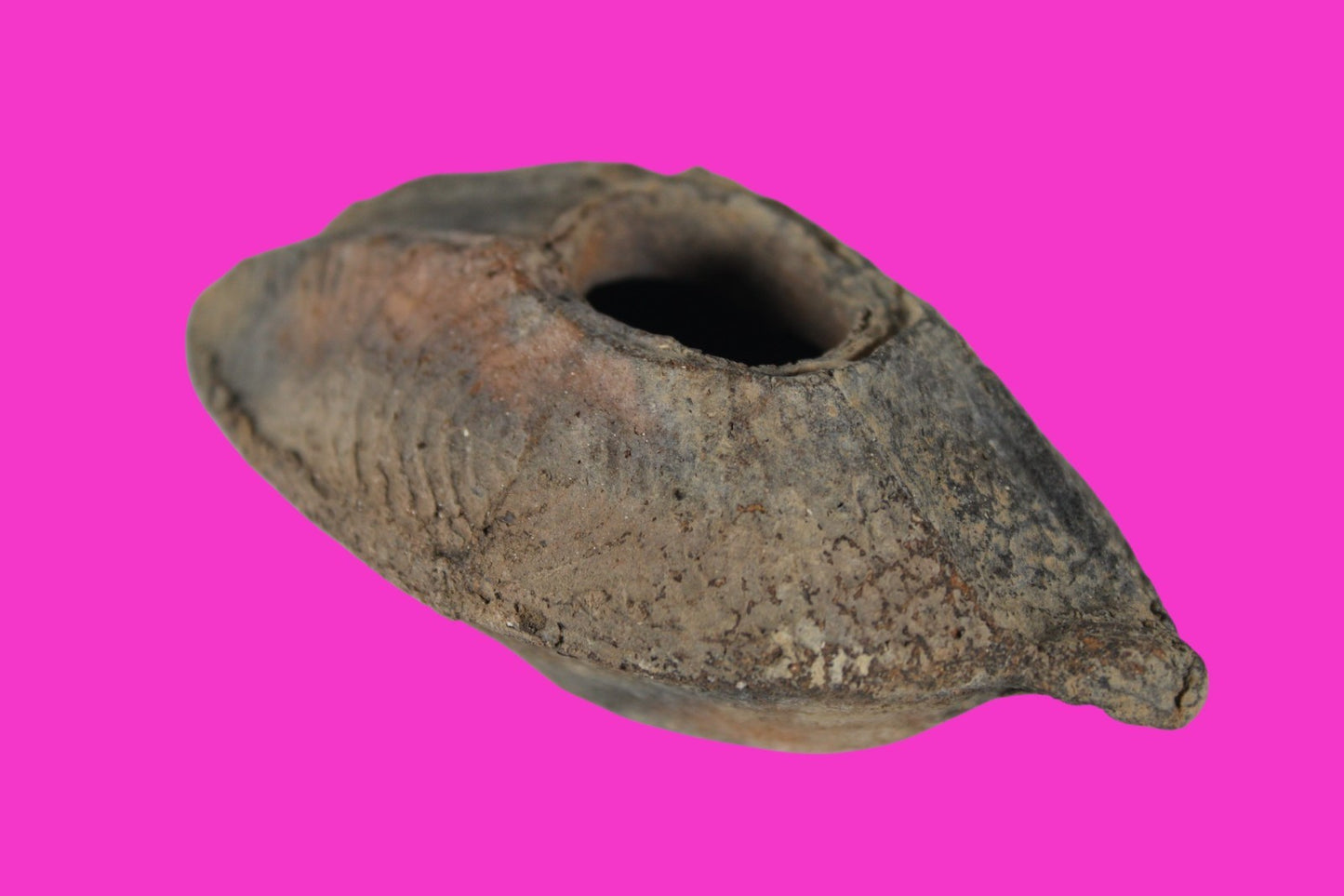 Holy Land Oil Lamp Ancient Artifact Time of the Christians 313-636 AD COA 182