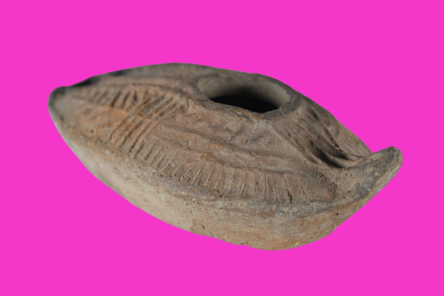 Holy Land Oil Lamp Ancient Artifact Time of the Christians 313-636 AD COA 188