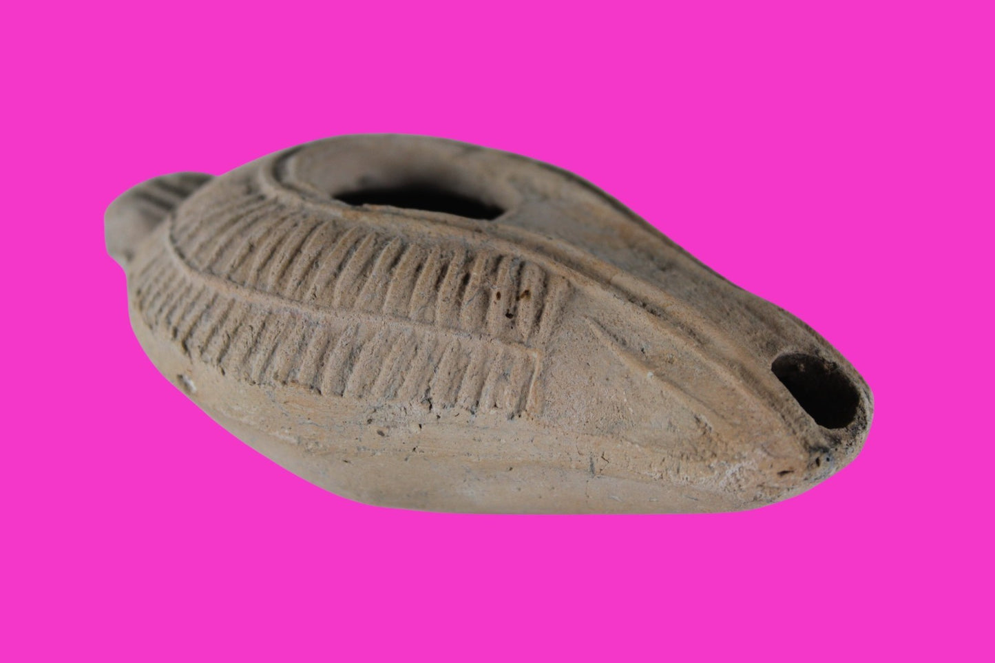 Holy Land Oil Lamp Ancient Artifact Time of the Christians 313-636 AD COA 177