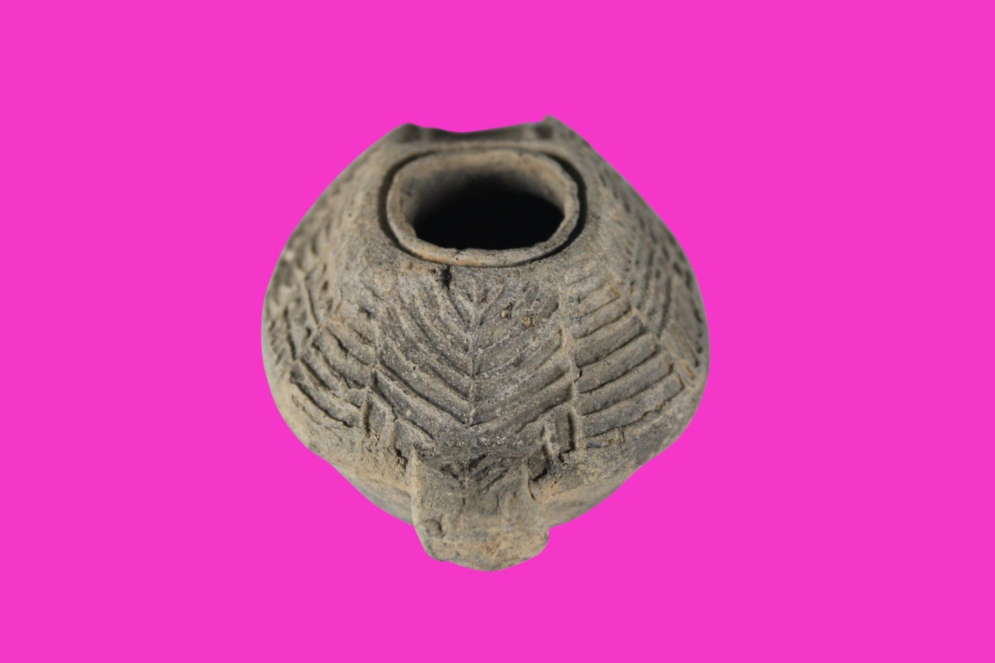 Holy Land Oil Lamp Ancient Artifact Time of the Christians 313-636 AD COA 212