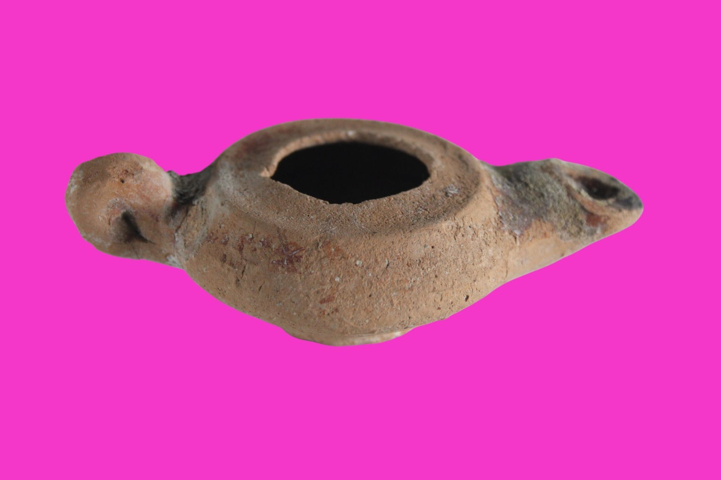 Holy Land Oil Lamp Ancient Artifact Alexander the Great Era 332-63 BC COA 235