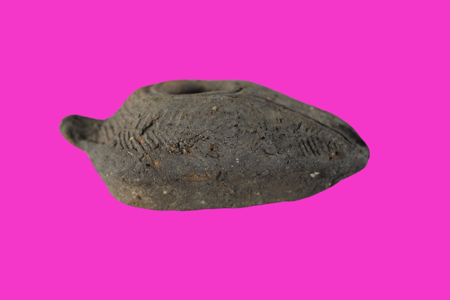 Holy Land Oil Lamp Ancient Artifact Time of the Christians 313-636 AD COA 59