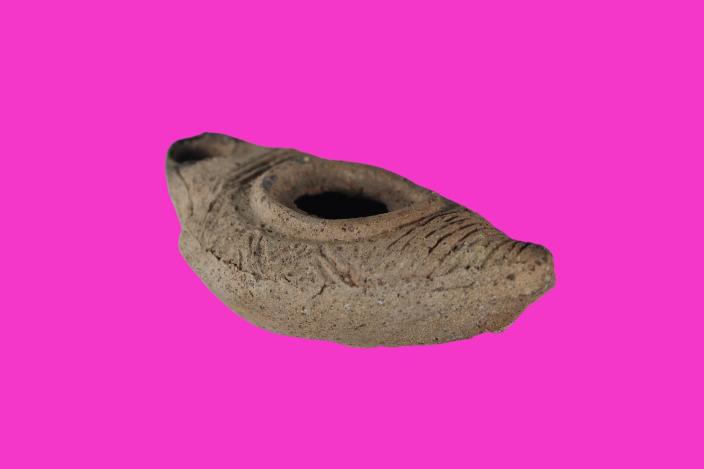 Holy Land Oil Lamp Ancient Artifact Time of Jesus & Apostles 63BC-323AD COA 154