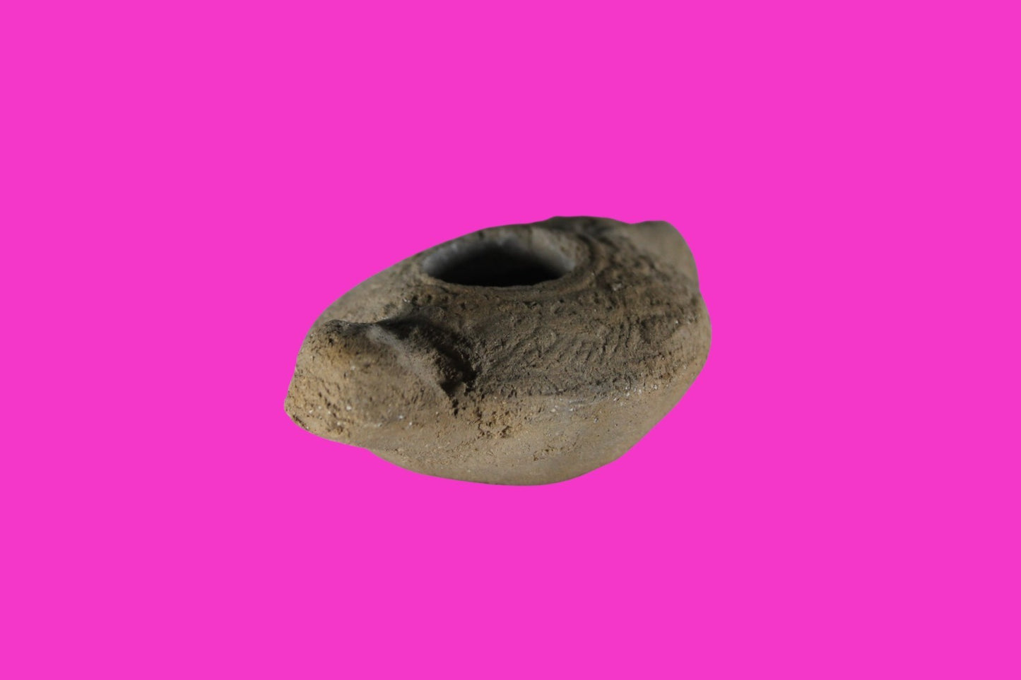 Ancient Holy Land Oil Lamp Artifact Jesus Christ Homeland 100BC-400AD COA 19