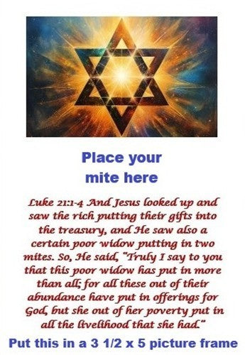 Nice Widows Mite Coin Holy Land Artifact Display Card Export Permit COA @M891