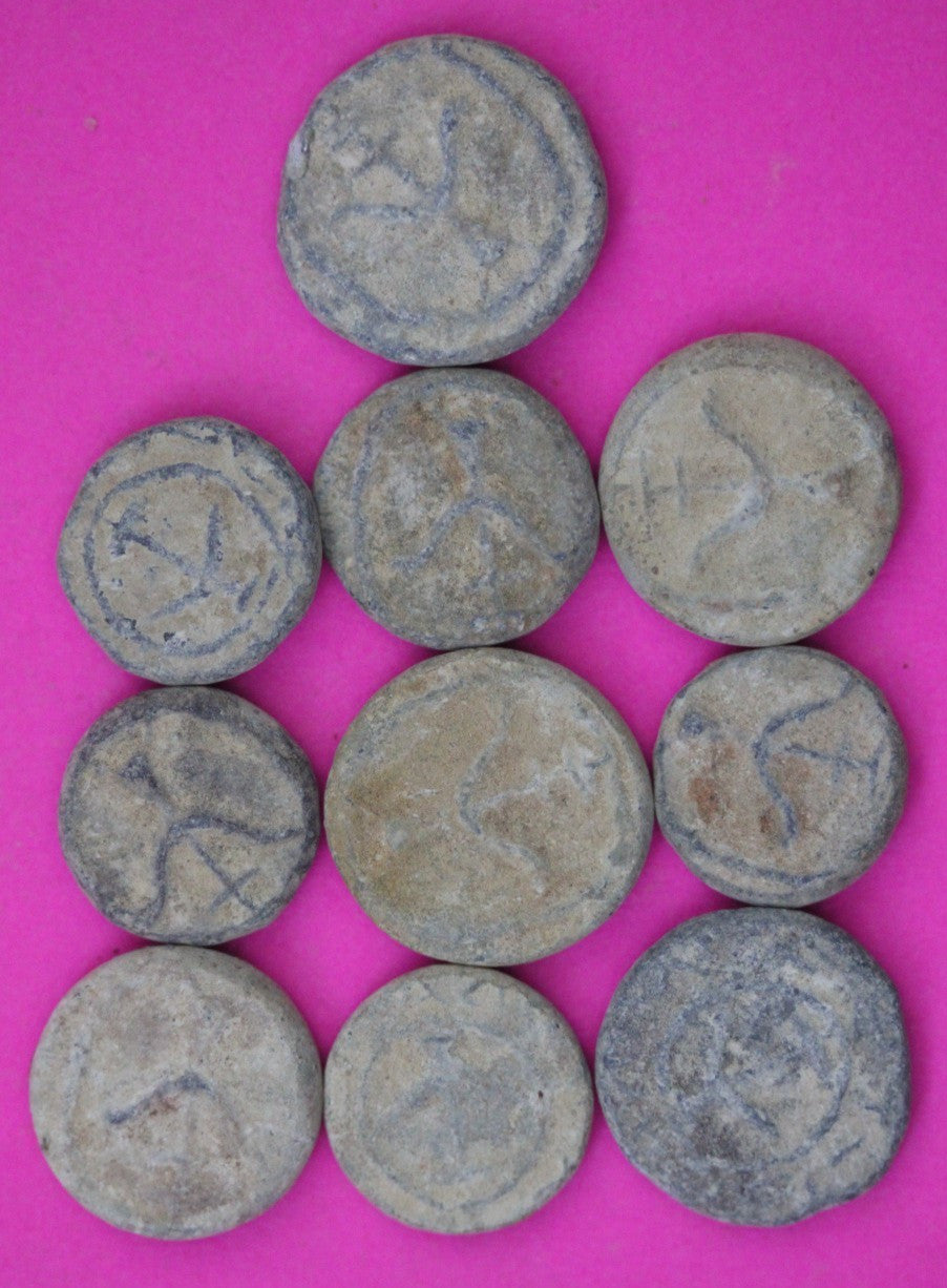 High Quality 10 Widows Mite Coins Holy Land Artifacts Small Leptons COAs Q945