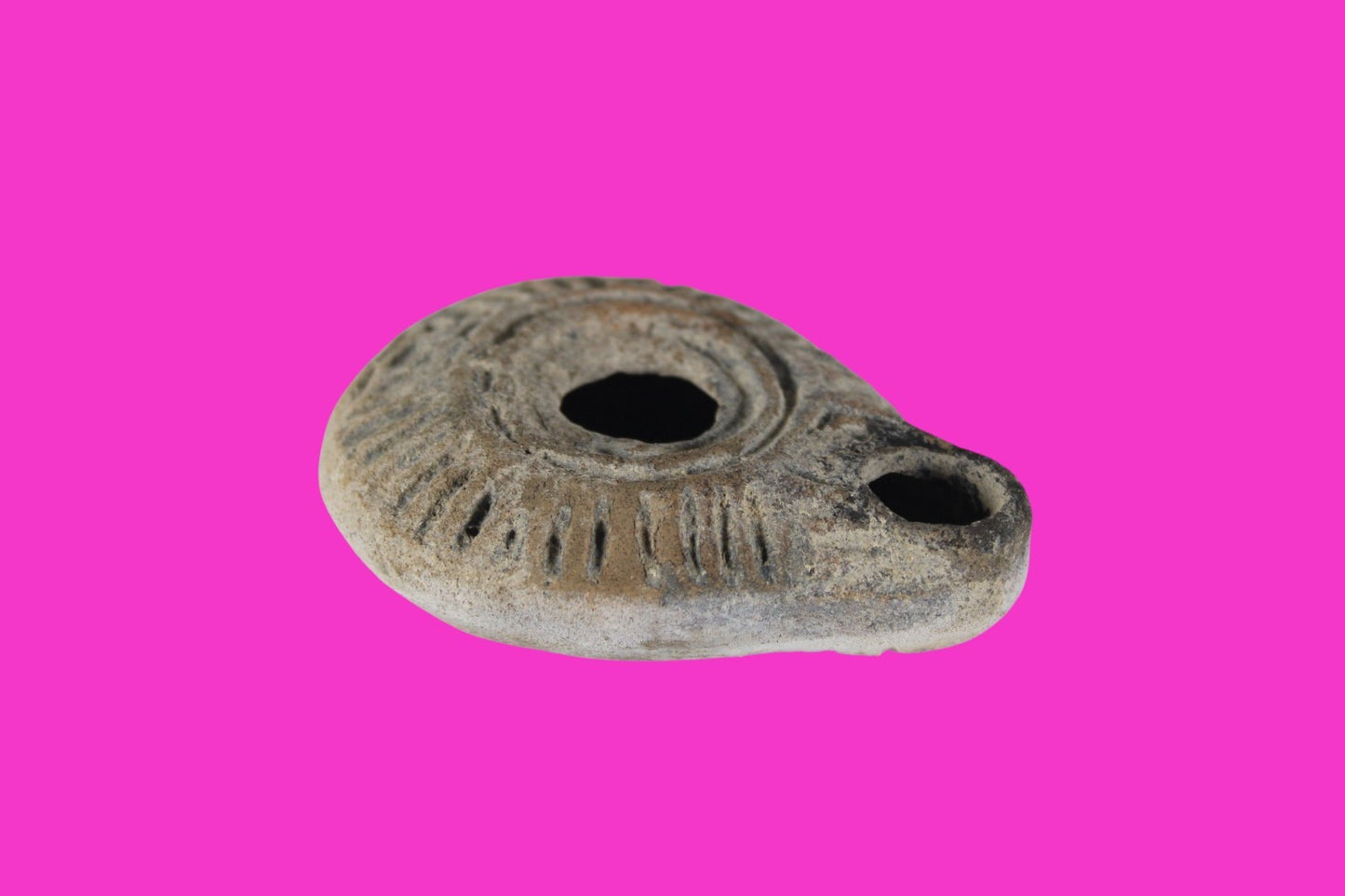 Holy Land Oil Lamp Ancient Artifact Time of Jesus & Apostles 63BC-323AD COA 153