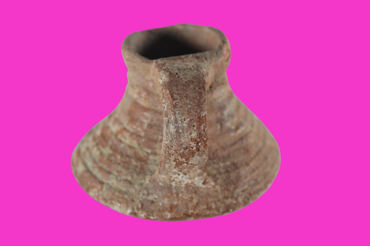 Holy Land Oil Lamp Ancient Artifact Time of the Arab Invasion 660-800 AD COA 237