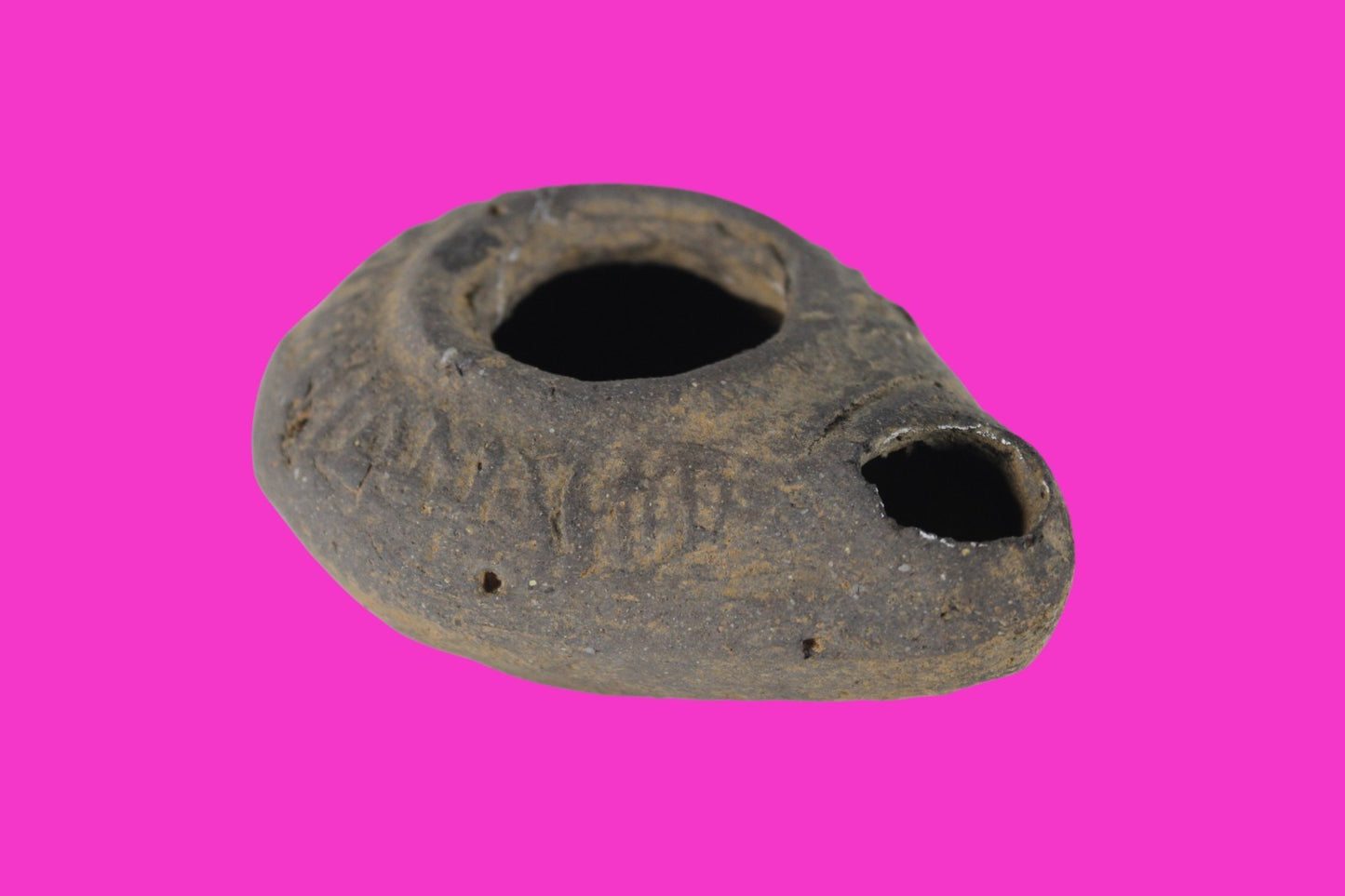 Holy Land Oil Lamp Ancient Artifact Time of Jesus & Apostles 63BC-323AD COA 170
