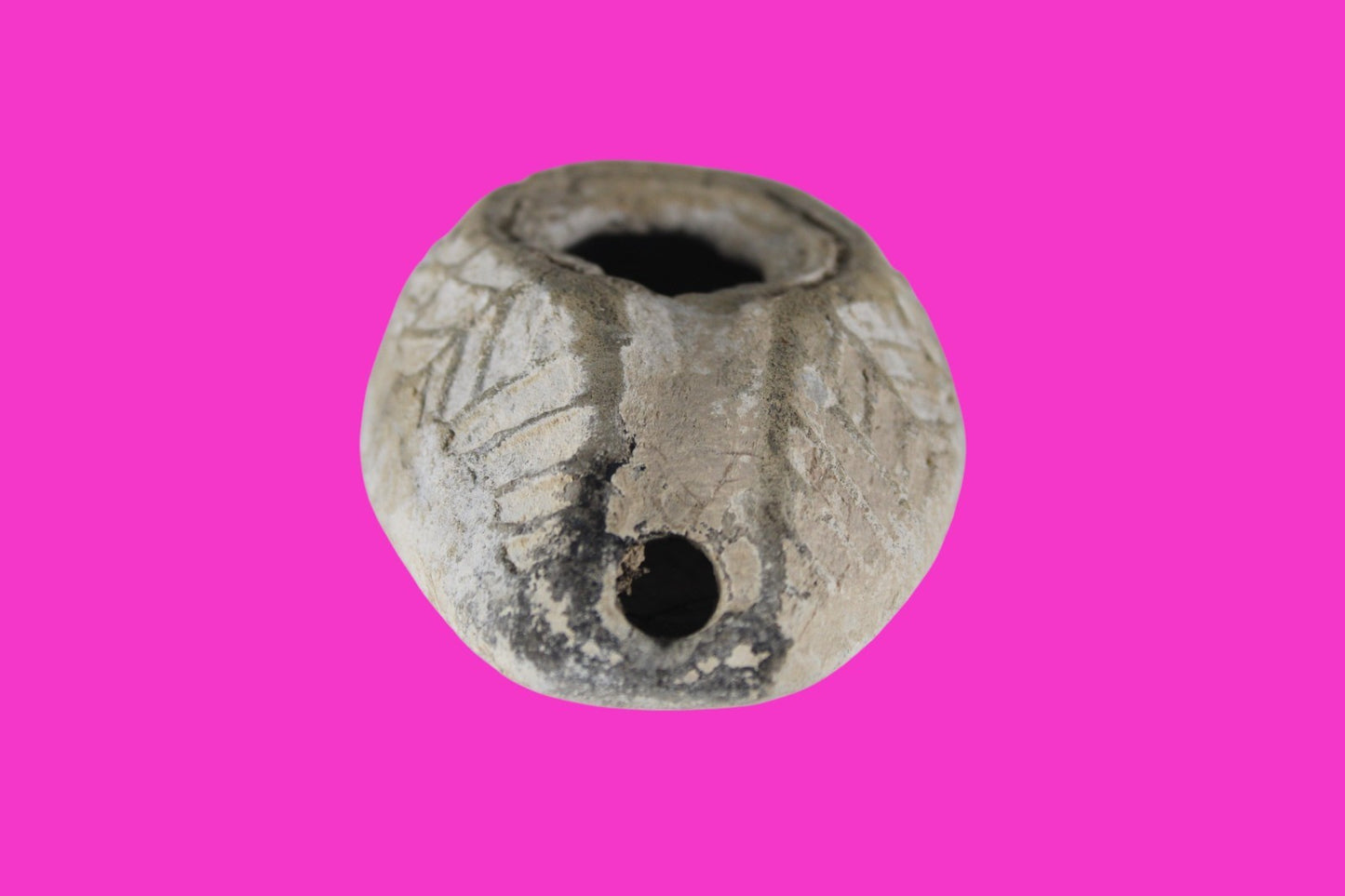 Holy Land Oil Lamp Ancient Artifact Time of the Christians 313-636 AD COA 206