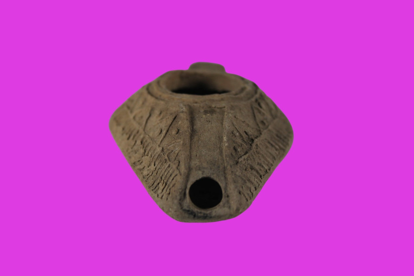 Ancient Holy Land Oil Lamp Artifact  From Jesus Christ Homeland 400-600AD COA 37