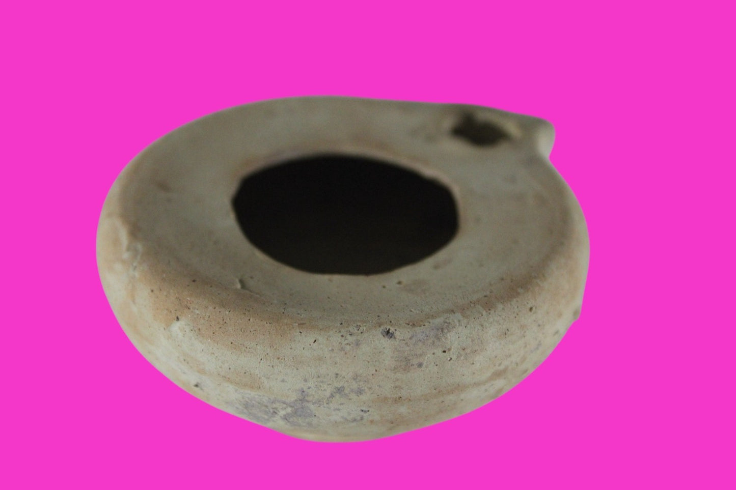 Ancient Holy Land Oil Lamp Artifact Home of Jesus Christ 100 BC-200 AD COA J151