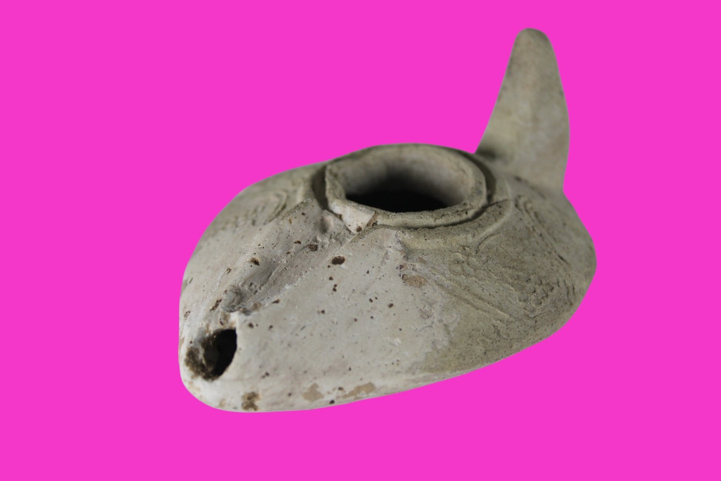 Holy Land Oil Lamp Ancient Artifact Time of the Christians 313-636 AD COA 191