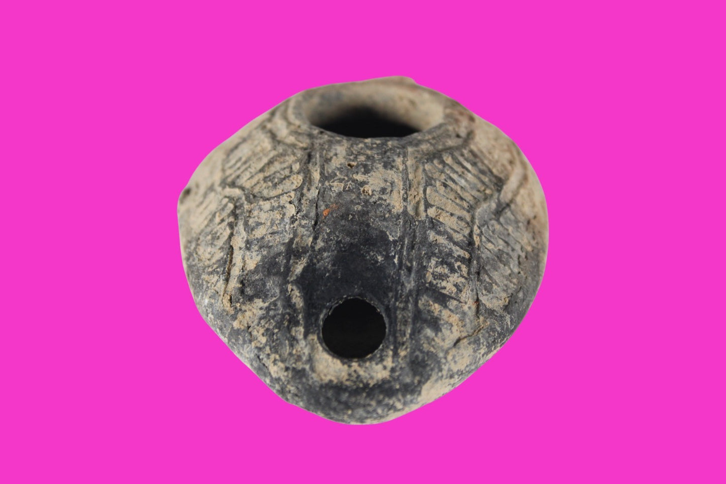 Holy Land Oil Lamp Ancient Artifact Time of the Christians 313-636 AD COA 223