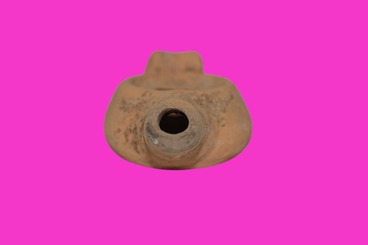 Oil Lamp Holy Land Ancient Artifact Jesus Christ Home Israel 100-400 AD COA J105