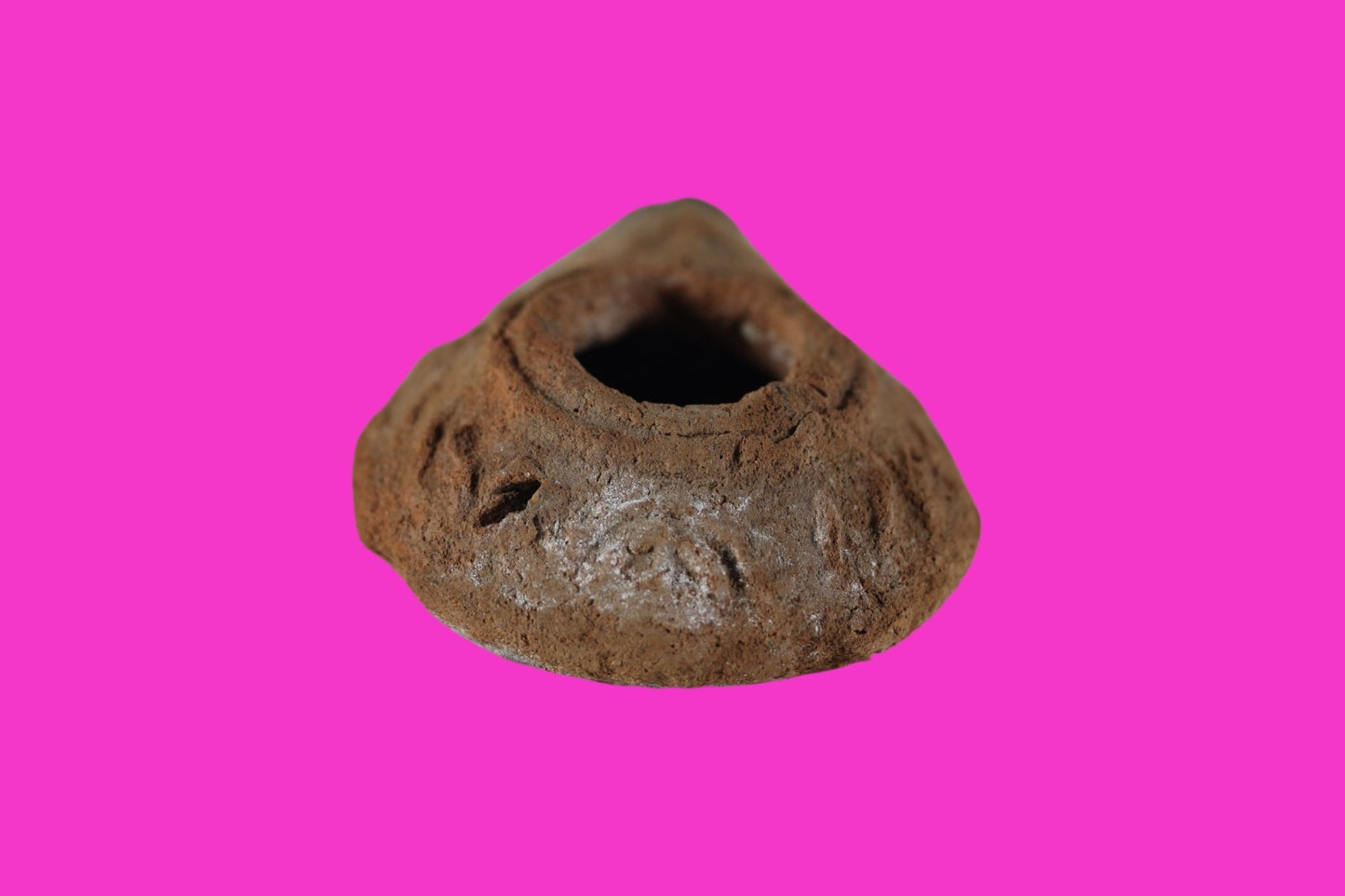 Time of the Christians Oil Lamp Ancient Holy Land Artifact 313-636 AD COA 03