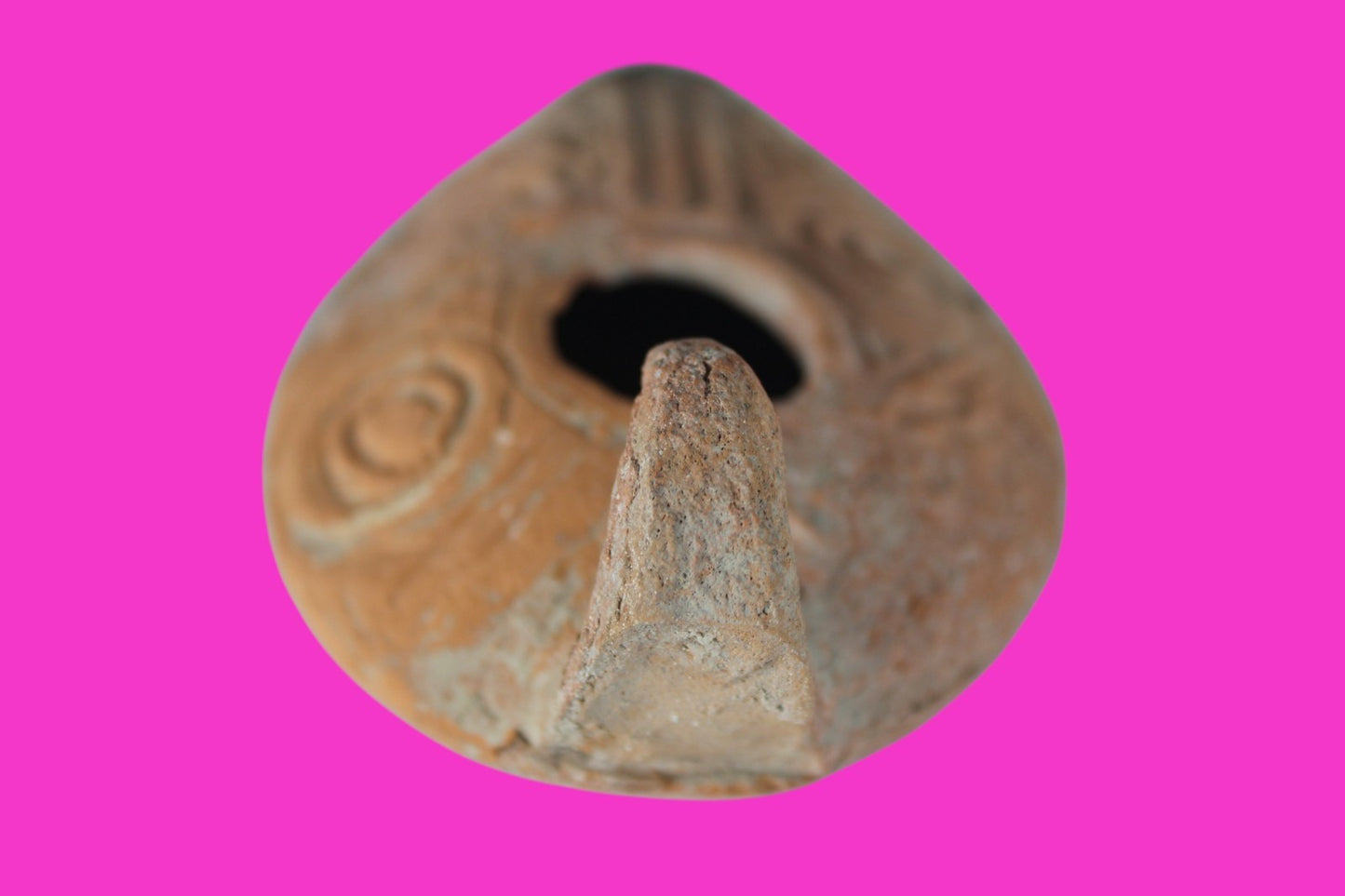 Holy Land Oil Lamp Ancient Artifact Time of the Christians 313-636 AD COA 203