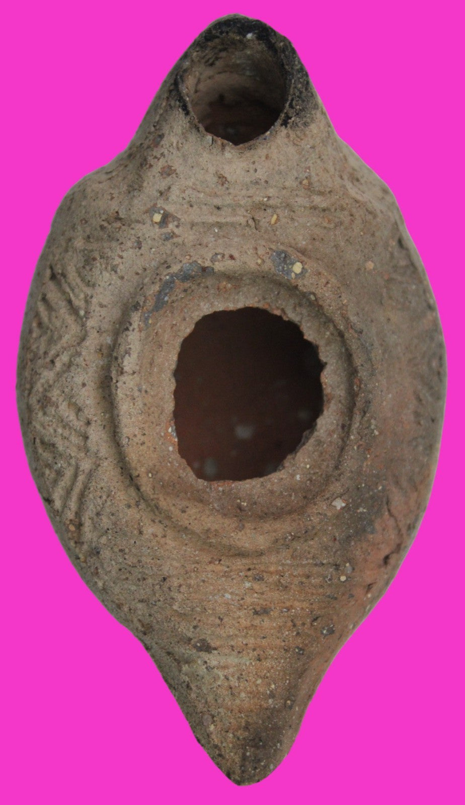Holy Land Oil Lamp Ancient Artifact Time of Jesus & Apostles 63BC-323AD COA 154