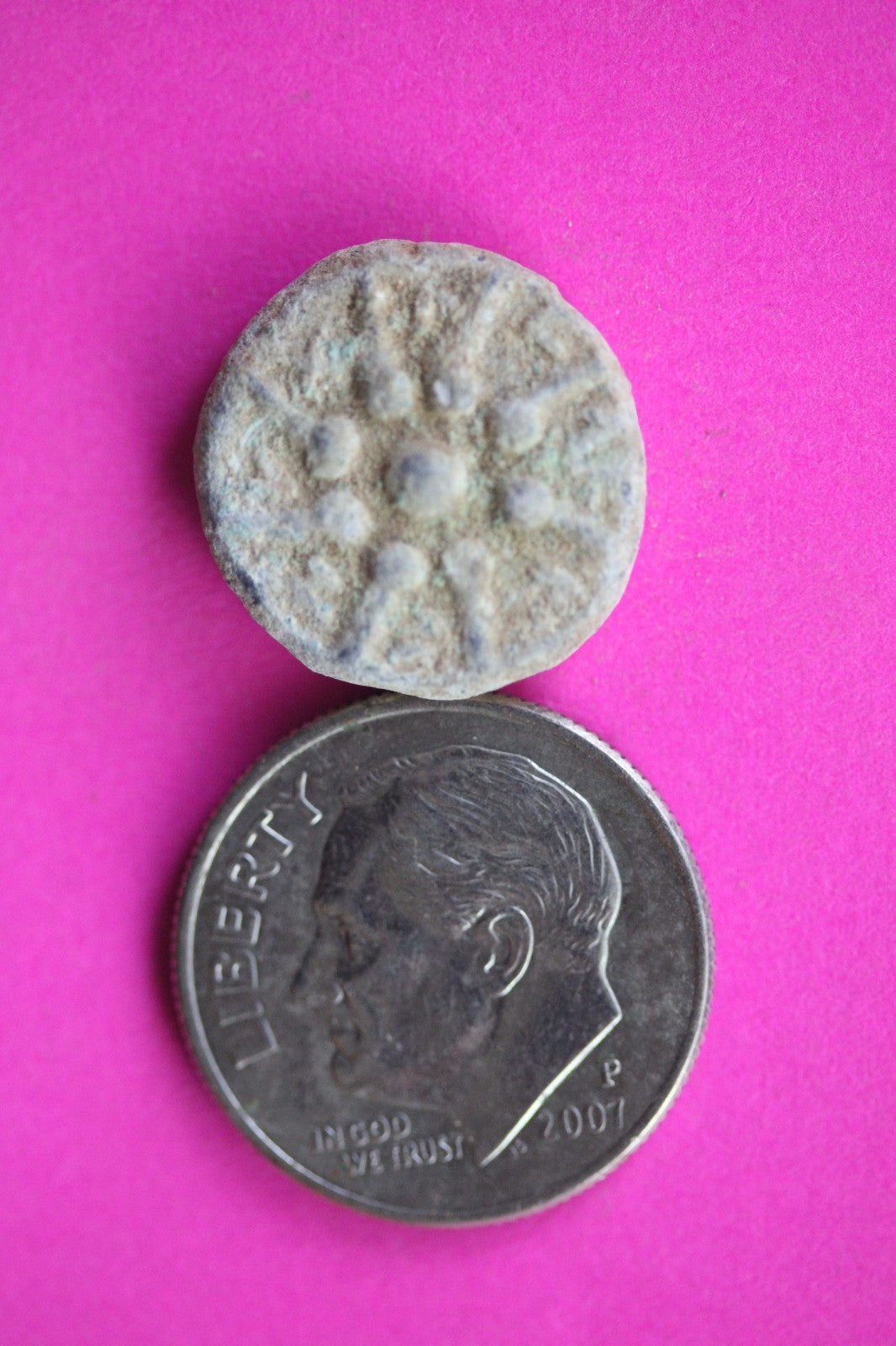 ORIGINAL Desert Patina Big Widows Mite Herods Hoard Holy Land Artifact COA A125