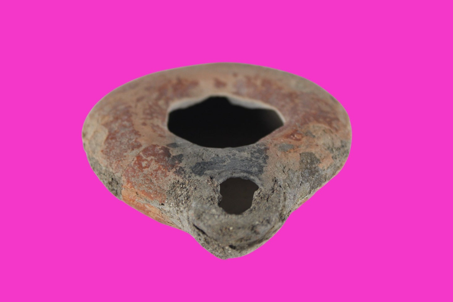 Holy Land Oil Lamp Ancient Artifact Time of Jesus & Apostles 63BC-323AD COA 141