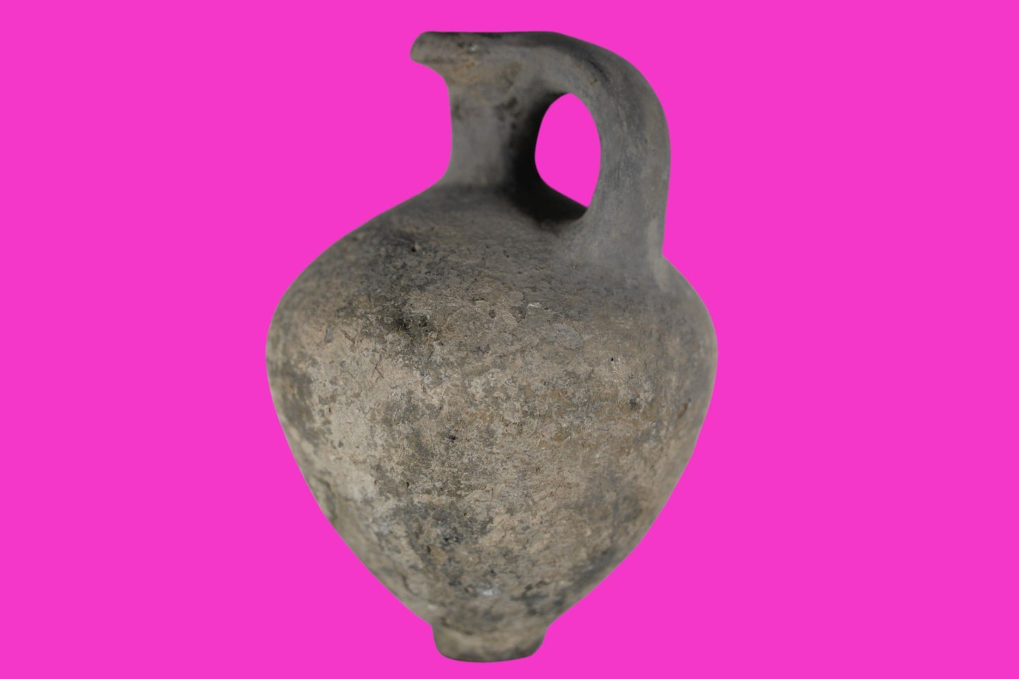 Holy Land Wine Juglet Time Of Joshua Made by Tribe of Dan in Tel Yahud COA Z05