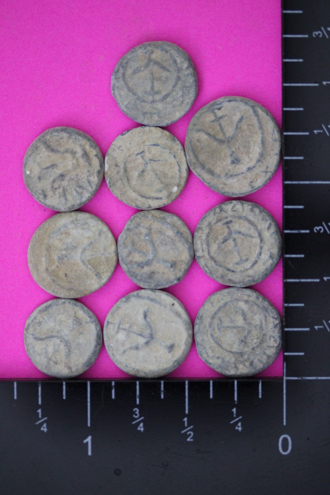 High Quality 10 Widows Mite Coins Holy Land Artifacts Small Leptons COAs Q939