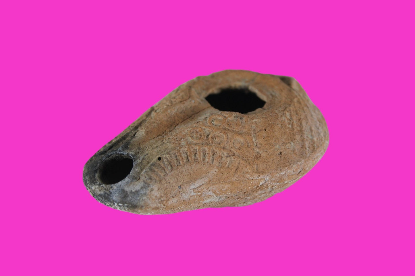 Holy Land Oil Lamp Ancient Artifact Time of Jesus & Apostles 63BC-323AD COA 157
