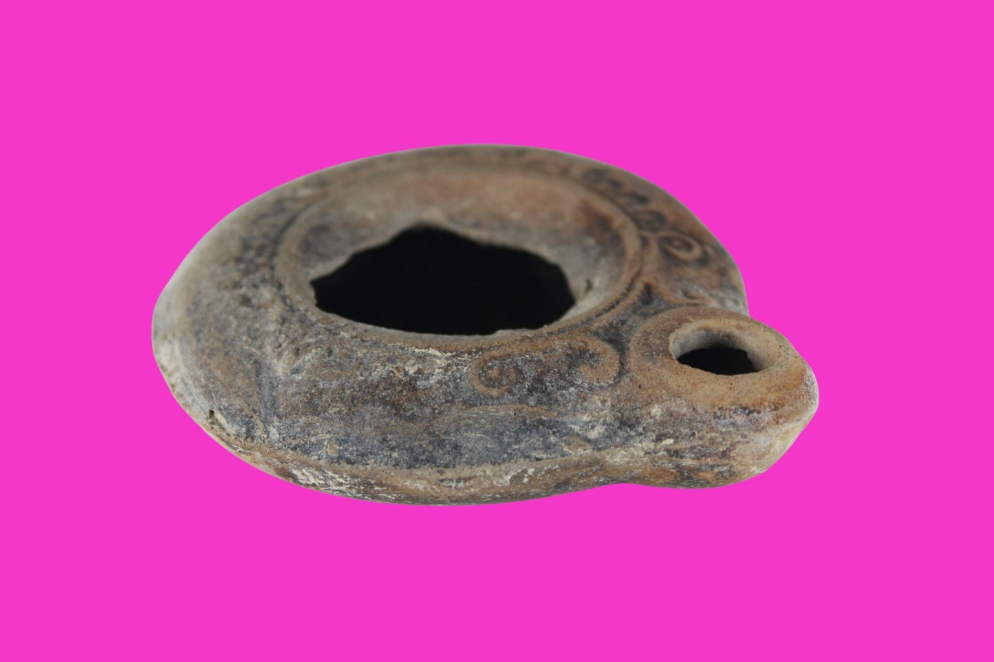 Holy Land Oil Lamp Ancient Artifact Time of Jesus & Apostles 63BC-323AD COA 160