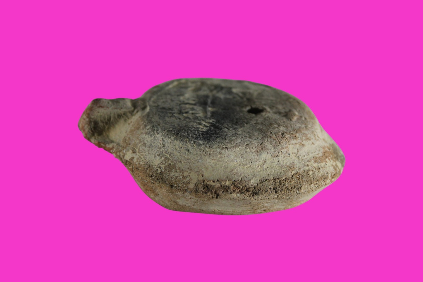 Ancient Holy Land Oil Lamp Artifact 3 Crosses Jesus Christ Home 400-500AD COA 29