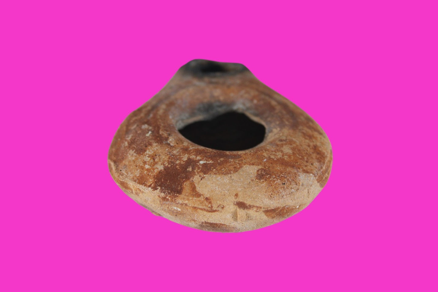 Holy Land Oil Lamp Ancient Artifact Time of Jesus & Apostles 63BC-323AD COA 144