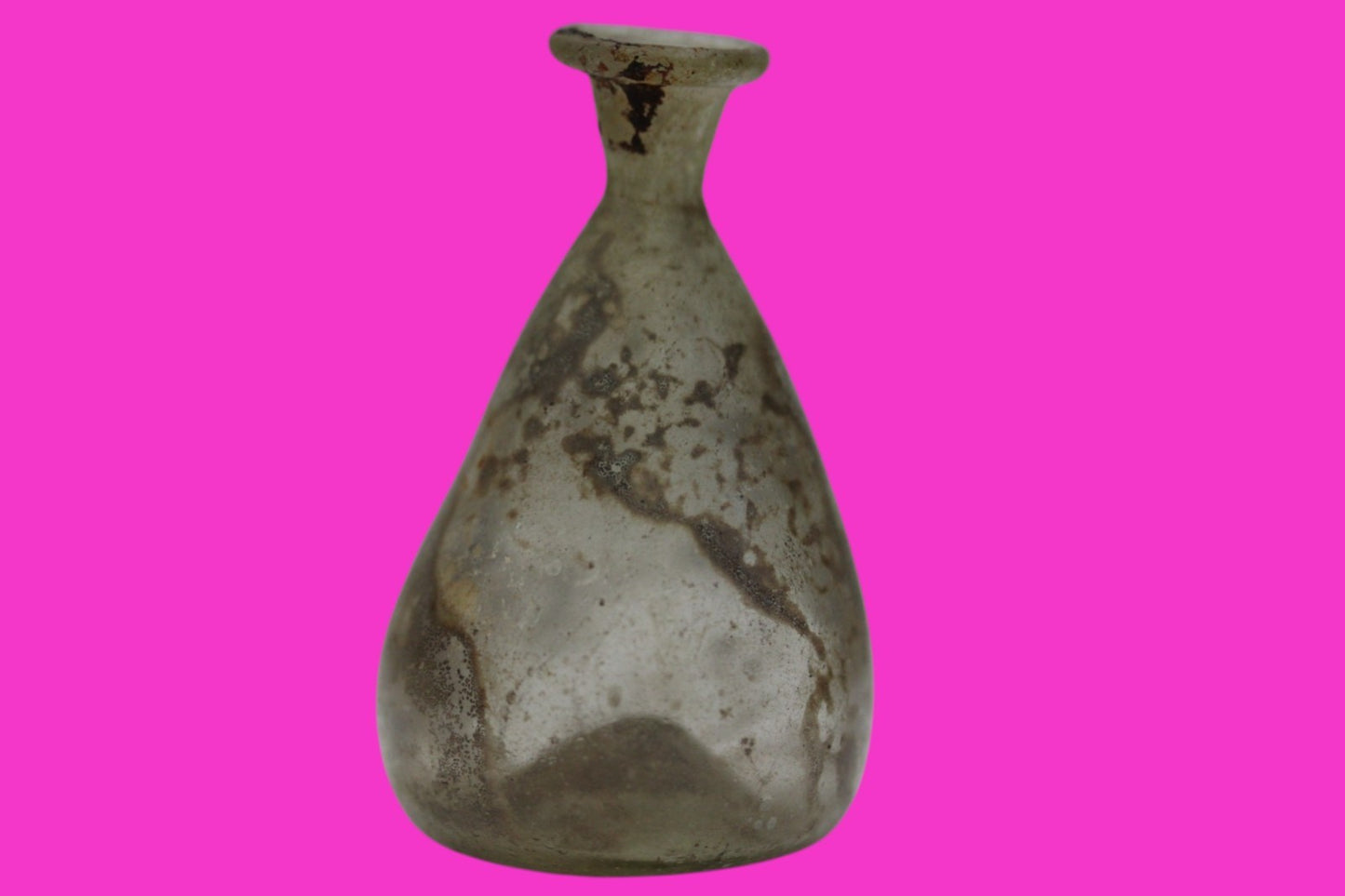 Ancient Holy Land Glass Bottle Authentic Artifact 100-300 AD Roman Era COA J08