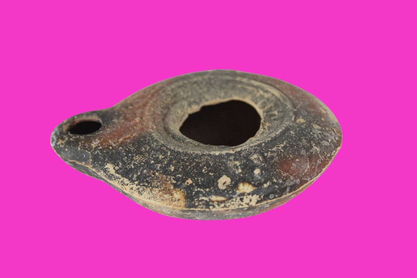 Holy Land Oil Lamp Ancient Artifact Time of Jesus & Apostles 313-636 AD COA 150
