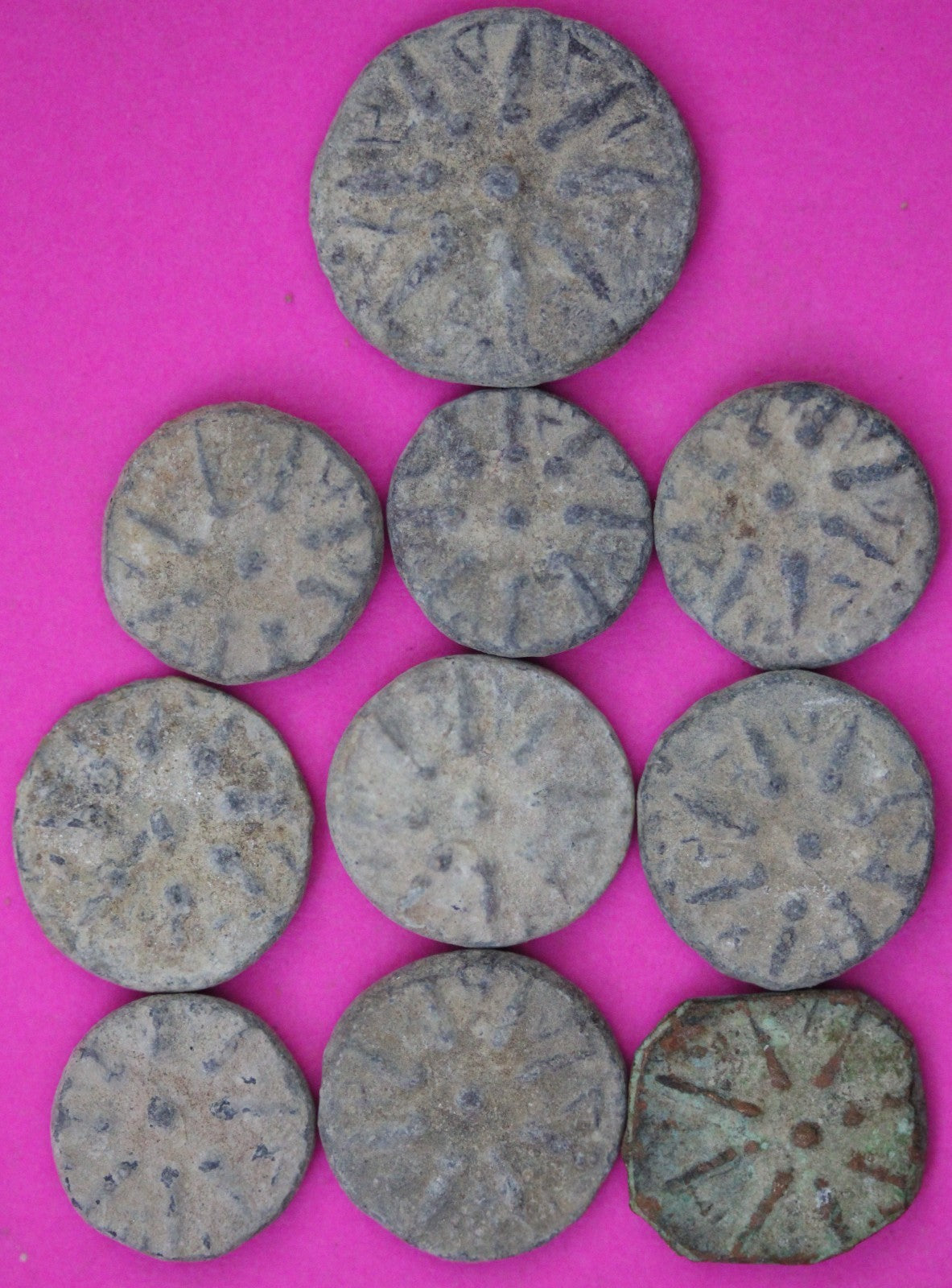 High Quality 10 Widows Mite Coins Holy Land Artifacts Small Leptons COAs Q941