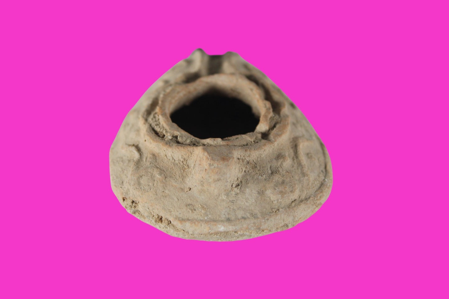 Holy Land Oil Lamp Ancient Artifact Time of the Christians 313-636 AD COA 211