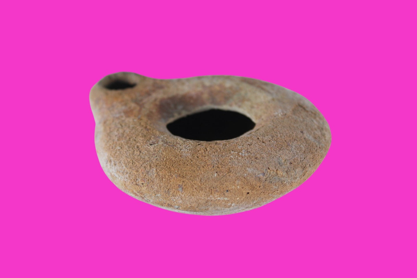 Holy Land Oil Lamp Ancient Artifact Time of Jesus & Apostles 63BC-323AD COA 161